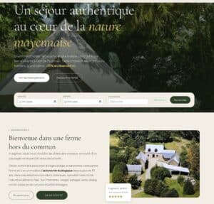 Appearance of the new website